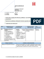 Sesion Aprendizaje - Mat. Division