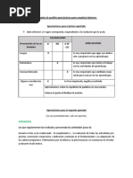 Ejemplos de Posibles Apreciaciones para Completar Informes