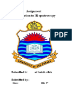 Assignment Ir Spectros