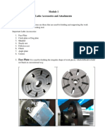 Lathe Accessories and Attachments Lathe Accessories:: 1. Face Plate