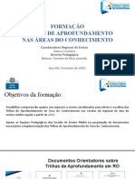 Formação Virtual Trilhas de Aprofundamento de Área Do Conhecimento