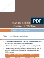 Tema 4-Tasa de Interés Nominal y Efectiva