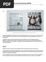 Types of Residual Current Devices RCD