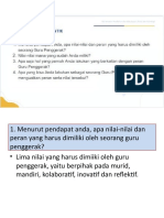 Menurut Pendapat Anda, Apa Nilai-Nilai Dan Peran