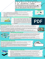 Infografía de Proceso Recortes de Papel Notas Verde