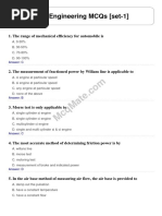 MECH Mechanical Engineering Solved MCQs (Set-1)