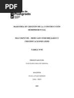 Tarea 02 - Mercado Inmobiliario y Certificación Leed