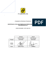 SOP-HSE-019 Rev0 - Identifikasi - Evaluasi Pemenuhan-Pemenuhan Peraturan Perundangan K3L