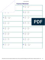 Fractions Worksheet