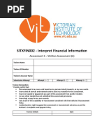 SITXFIN002 - Written Assessment