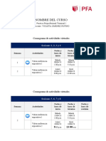 3.1 Cronograma de Actividades - 4 Sem 2023-I