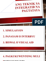 Iba Pang Teknik Sa Integratib Na Pagtataya