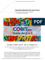 Guide COBIT 2019 - de A Jusqu'à Z - Blog de La Transformation Digitale