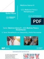 3â° Osteoartritis y Artritis Reumatoide MFR 2023-I