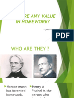 Is There Any Value in Homework