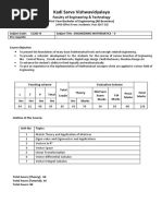 Cc201-N-Engineering Mathematics - Ii