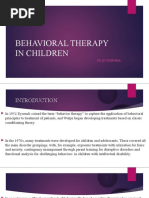 Behavioral Therapy in Children