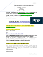 Química I Actividades Secuencia 2 2021B