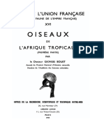 Oiseaux: Faune de L'Union Française