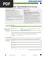 Cash Management Account Application Trust