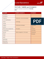 Eduqas 05 Texture Timbre and Dynamics Answers