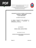 Documento Recepcional: El Aprendizaje Cooperativo para Favorecer La Convivencia Grupal y Fortalecer El Aprendizaje de La Historia