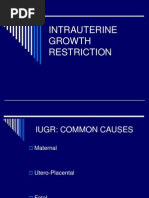 Intrauterine Growth Restriction