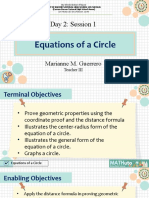 Equations of A Circle