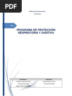 Programa Protección Respiratoria y Auditiva