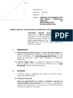 Demanda de Indemnizacion de Danos y Perjuicios Por Responsabilidad Extracontractual