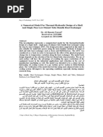 A Numerical Model For Thermal-Hydraulic Design of A Shell and Single Pass Low Finned Tube Bundle Heat Exchanger