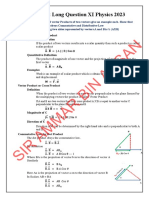 XI PHYSICS - IMPORTANT SOLVED LONG Q/A - 2023 - By: Sir AMMR BIN AHSAN