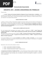 Comunicado SST