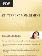 Culture and Management