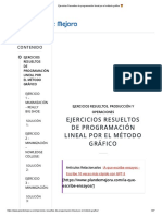 Ejercicios Resueltos de Programación Lineal Por El Método Gráfico ?