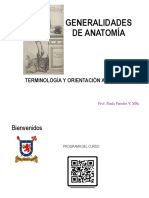 GENERALIDADES ANATOMIA PLANOS Y EJES TO Usach 2019