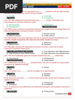 EDU602 Educational Leadership and Management (MCQs GRAND QUIZ MID TERM) PAST