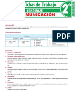 Clases y Elementos de La Comunicacion para Segundo Grado de Secundaria