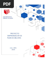 Proyecto Emprendedor de Plan de Mejora