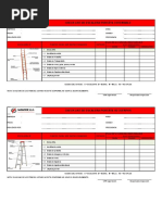 Check List de Escalera Extendible y Tijera