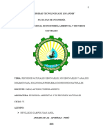 Economia Ambiental - Recursos Naturales Renovables, No Renovables y Analisis Dinámico para Solucionar Problemas de Recursos Naturales.