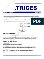 Class 12 Matrices Assignment 2023