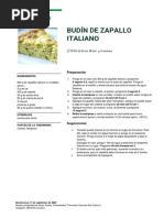 Budín de Zapallo Italiano 17 10 2022