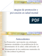 Estrategias de Promoción y Prevención