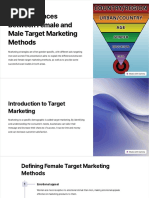 The Differences Between Female and Male Target Marketing Methods