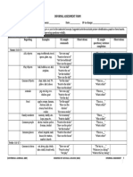 Brigance Informal Language Form