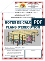 Note de Calcul RDC - Etages Mfoundassi Yde 4