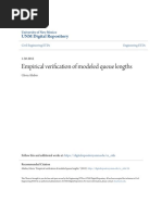 Empirical Verification of Modeled Queue Lengths