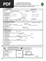 Planilla de Registro para La Defensa Integral de La Nacion Inscripcion Militar 2019