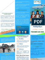 Triptico Informativo para El Simulacro Multipeligro Nacional - 31.05.2023 - PTAR NORTE ESTE